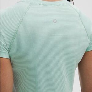 Lululemon Mint Green Athletic Top - swiftly tech cropped shirt